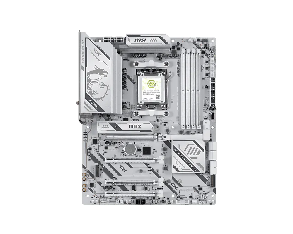 Материнская плата MSI MAG B850 GAMING PLUS MAX WIFI AM5 B850 4xDDR5 4xSATA RAID 3xM.2 1xDP ATX