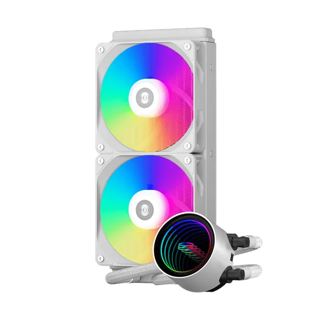 Водяное охлаждение для CPU PCCooler DA240 V2 ARGB WH TDP 260W 115X/1200/1700/1851/AM4/AM5 Белый