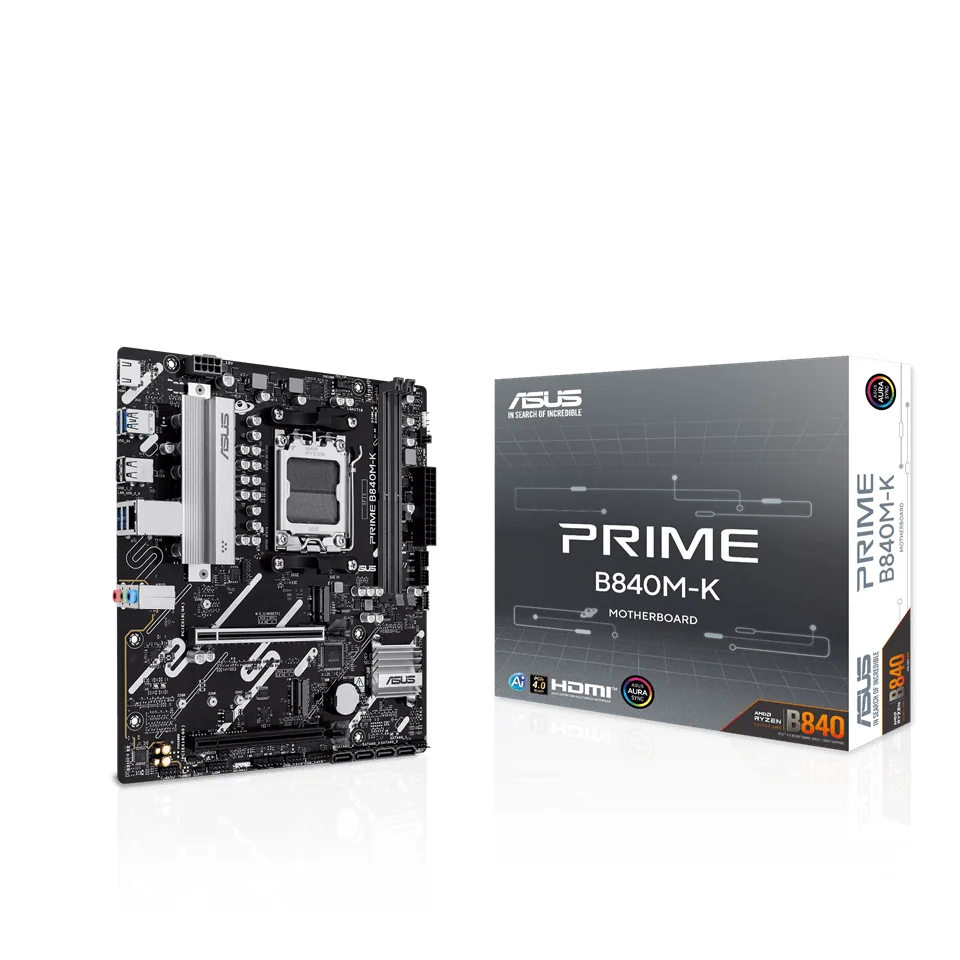 Материнская плата ASUS PRIME B840M-K AM5 2xDDR5 4xSATA 2xM.2 1xHDMI mATX
