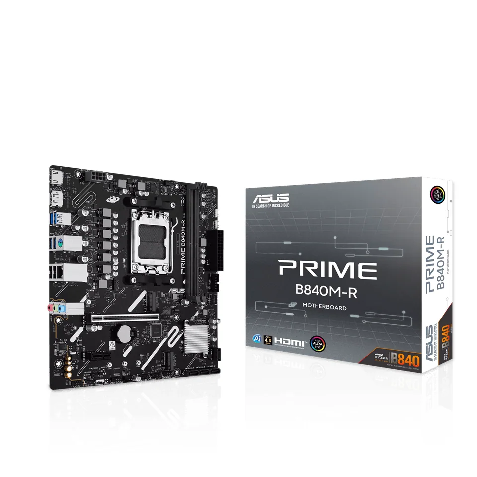 Материнская плата ASUS PRIME B840M-R AM5 2xDDR5 4xSATA 2xM.2 1xHDMI 1xDP mATX