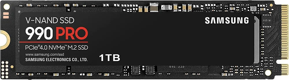 Твердотельный накопитель 1000Gb SSD Samsung 990 PRO NVMe4.0 M.2 R7450Mb/s W6900MB/s MZ-V9P1T0BW